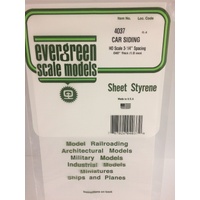Evergreen - HO Car Siding .040 Thick - #4037