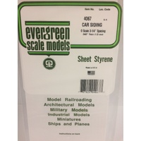 Evergreen - O Car Siding .040 Thick - #4067
