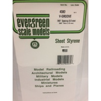 Evergreen - .040 V-Groove .080 Spacing - #4080