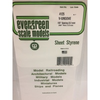 Evergreen - .040 V-Groove .125 Spacing - #4125