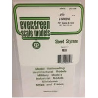 Evergreen - .040 V-Groove .250 Spacing - #4250
