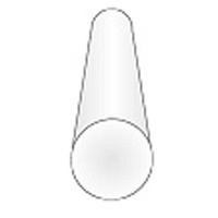 Evergreen - 221 35CM PLASTIC ROD .047 (100PC BULK PACK) (PACK OF 10) - #6221