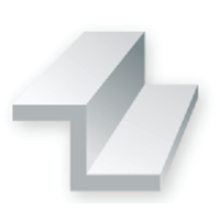 Evergreen - 752 WHITE STYRENE Z CHANNEL  .080 X .040 X .016 (PACK OF 4) - #752