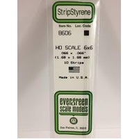 Evergreen - HO Strip 6X6 - #8606