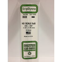 Evergreen - HO Strip 6X8 - #8608