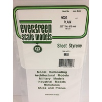 Evergreen - Plain .020 ' Sheets - #9020