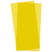 Evergreen - Clear Yellow Styrene Sheets - 6" x 12" (2 Pce) - #9904