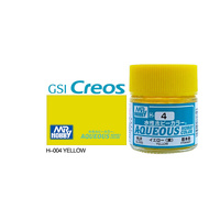 Mr Hobby - Aqueous Gloss Yellow - Acrylic 10ml -  H-004