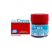 Mr Hobby - Aqueous Flat Red - Acrylic 10ml -  H-013