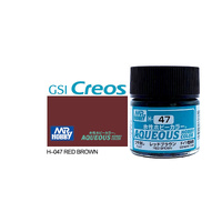 Mr Hobby - Aqueous Gloss Red Brown - Acrylic 10ml -  H-047