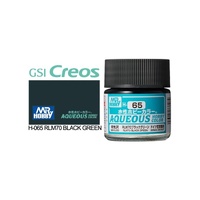 Mr Hobby - Aqueous Semi-Gloss RLM Black Green - Acrylic 10ml -  H-065