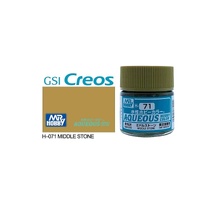 Mr Hobby - Aqueous Semi-Gloss Middle Stone - Acrylic 10ml -  H-071