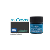 Mr Hobby - Aqueous Semi-Gloss Dark Earth - Acrylic 10ml -  H-072