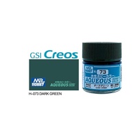 Mr Hobby - Aqueous Semi-Gloss Dark Green - Acrylic 10ml -  H-073