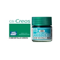 Mr Hobby - Aqueous Metallic/Gloss Green - Acrylic 10ml -  H-089