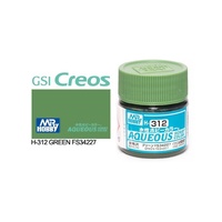 Mr Hobby - Aqueous Semi-Gloss Green Fs 34227 - Acrylic 10ml -  H-312