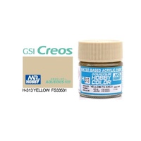 Mr Hobby - Aqueous Semi-Gloss Yellow Fs33531 - Acrylic 10ml -  H-313