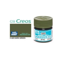 Mr Hobby - Aqueous Semi-Gloss Dark Green - Acrylic 10ml -  H-320