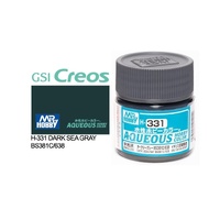 Mr Hobby - Aqueous Semi-Gloss Dark Sea Grey - Acrylic 10ml -  H-331
