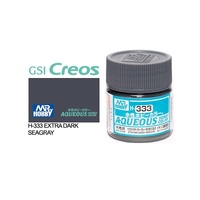 Mr Hobby - Aqueous Semi-Gloss Exdark Sea Grey - Acrylic 10ml -  H-333
