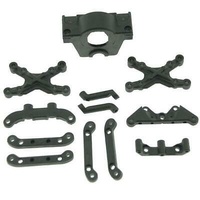Hbx - Sus. Mount + Motor Mount + Fr. Shock Tow
