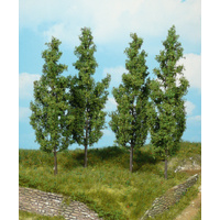 Heki - 4 POPLAR TREES 14cm