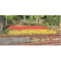 Heki - 10mm Grass Strips Yell/Red 100mm (8 Pcs