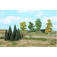 Heki - 30 Leafy Mixedtrees/Firs 5-11cm
