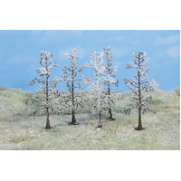 Heki - 5 Snow Cov'd Trees-No foliage 10cm