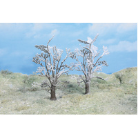 Heki - 2 Snow Cov'd Trees-No foliage 14cm