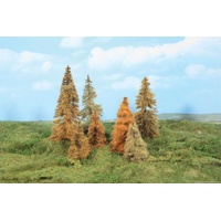 Heki - 7 Autumn Larch Trees 7-11cm