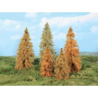 Heki - 5 Autumn Larch Trees 14-18cm