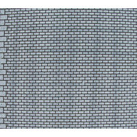 Heki - 2 x HO Grey Brick Sheet 50x20cm