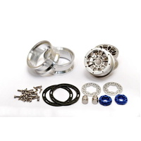 Hobao - 6-Spoke Wheel Set 1.9in Silver - 230117S