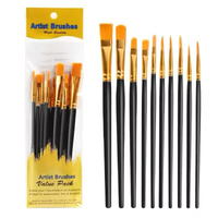 Paint Brush Set Assorted 10 piece set