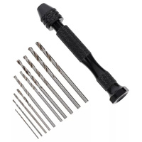 Precision Pinvise With 10pc drill Bit Set