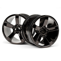HPI - Bullet Mt Wheels Black Chrome (Pr) [101309]