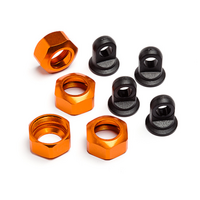 HPI - Shock Caps For 101090, 101091 And 101185 Trophy Series 4Pcs (Orange) [101752]