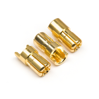 HPI - Male Gold Connectors (6.0mm Dia) (3 Pcs) [101952]