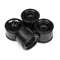 HPI - FT01 Wheel Set (Black/Front 2Pcs/Rear 2Pcs) [102824]