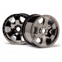 HPI - Warlock Wheel Black Chrome (83X56mm/2Pcs) [105801]