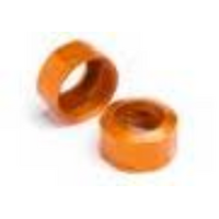 HPI - Shock Cap 12Xm13X0.8mm (Orange/Grooved/2Pcs) [106633]