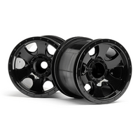 HPI - Warlock Wheel Black (2.2In/2Pcs) [106724]