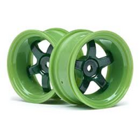 HPI - Work Meister S1 Wheel Green (9mm Offset/2Pcs) [111100]