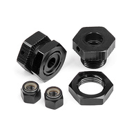 HPI - Aluminum Wheel Hex Hub Set 17mm (Black/4Pcs) [114341]