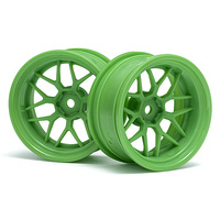HPI - Tech 7 Wheel Green 52X26X+9mm Offset (2Pcs) [116532]