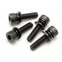HPI - Cap Head Screw M4X15mm With Washer (4Pcs) [15479]