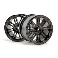 HPI - 8 Spoke Wheel Black Chrome (83X56mm/2Pcs) [3173]