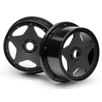 HPI - Super Star Wheel Black (120X60mm/2Pcs) [3221]