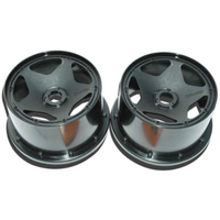 HPI - Super Star Wheel Black (120 X 75mm/2Pcs) [3226]